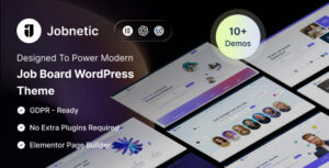 Jobnetic – Job Board Career Portal WordPress Theme