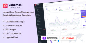 Lahomes - Laravel Real Estate Management Admin Dashboard Template