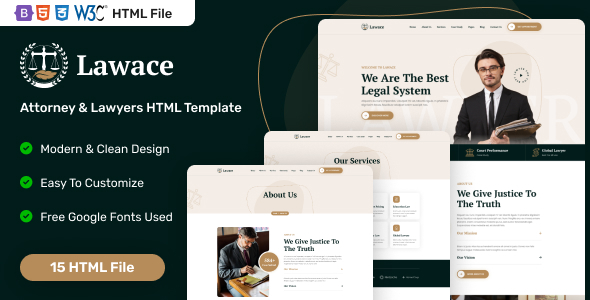 Lawace - Attorney Lawyers HTML Template
