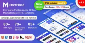 MartPlace - Multipurpose Online Marketplace HTML Template with Dashboard