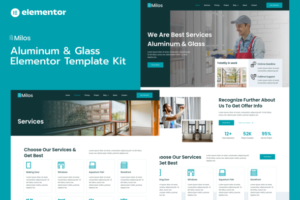 Milos - Aluminum Glass Elementor Pro Template Kit