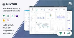 Minton - Vue Nuxt Admin Dashboard Template