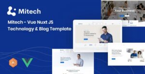 Mitech - VueJS Nuxt JS Technology Blog Template