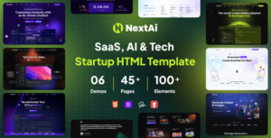 NextAI - SAAS, AI Tech Startup HTML Template