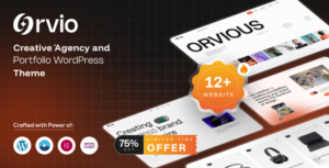 Orvio - Creative Agency and Portfolio WordPress Theme