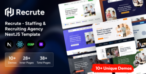 Recrute - Staffing Recruiting Agency NextJS Template