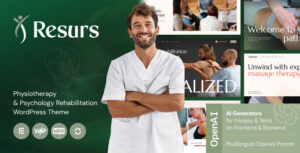 Resurs - Physiotherapy Psychology Rehabilitation WordPress Theme