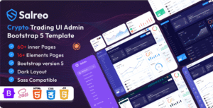 Salreo - Crypto Trading Bootstrap Admin Dashboard Template