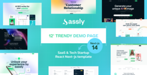 Sassly | SaaS, AI Tech Startup React Next JS Template