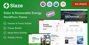 Slaze - Solar Panel Solar Energy Theme