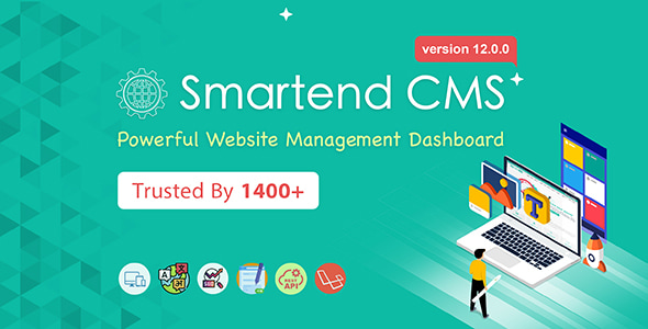 SmartEnd CMS v12.0.0 - Laravel Admin Dashboard with Frontend and Restful API Nulled