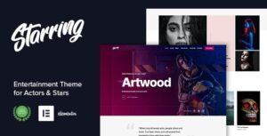 Starring - Entertainment Theme for Actors Stars