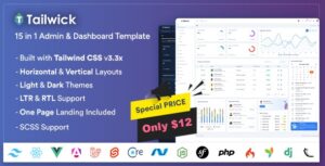 Tailwick - Tailwind CSS Admin Dashboard Template
