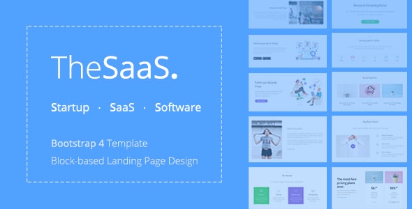 TheSaaS - Responsive Bootstrap SaaS, Startup WebApp Template