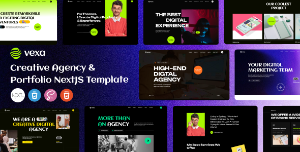 Vexa - Creative Agency Portfolio NextJS Template