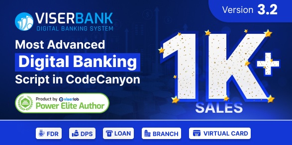 ViserBank v3.3 - Digital Banking System Script Nulled