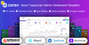 Zanex – Typescript React Admin Dashboard Template