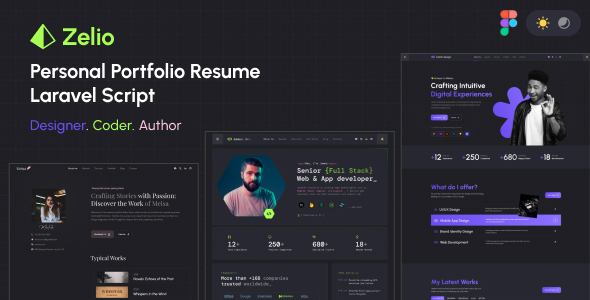 Zelio v1.1.9 – Personal Portfolio Resume Laravel Script Nulled